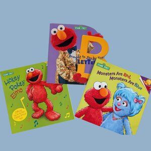 Sesame Street Elmo Lot – 3 Children’s Books
